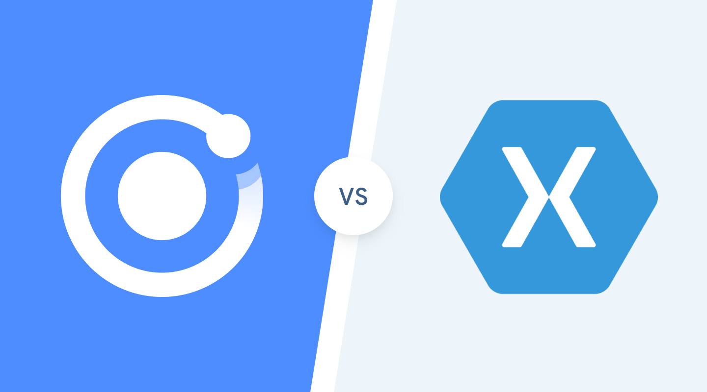 Ionic and xamarin logos