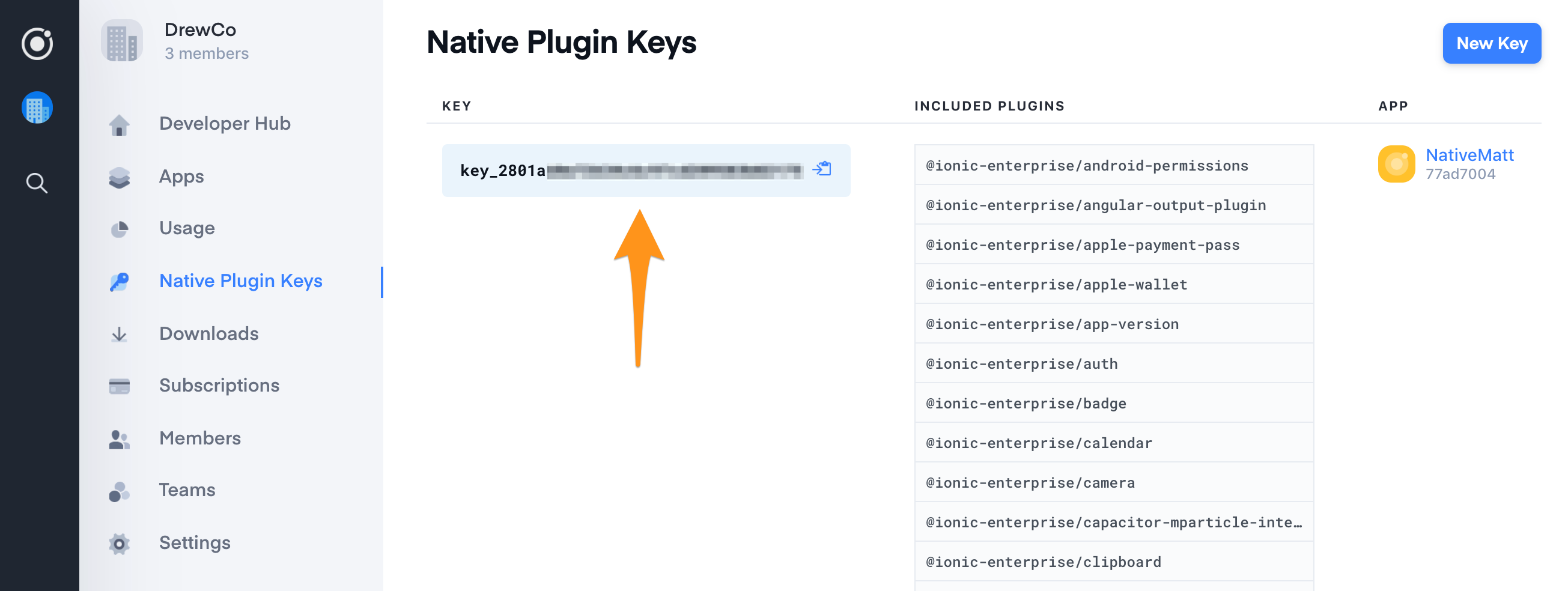 native-setup-keys