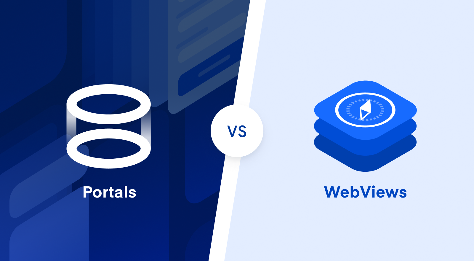 Portals vs webviews