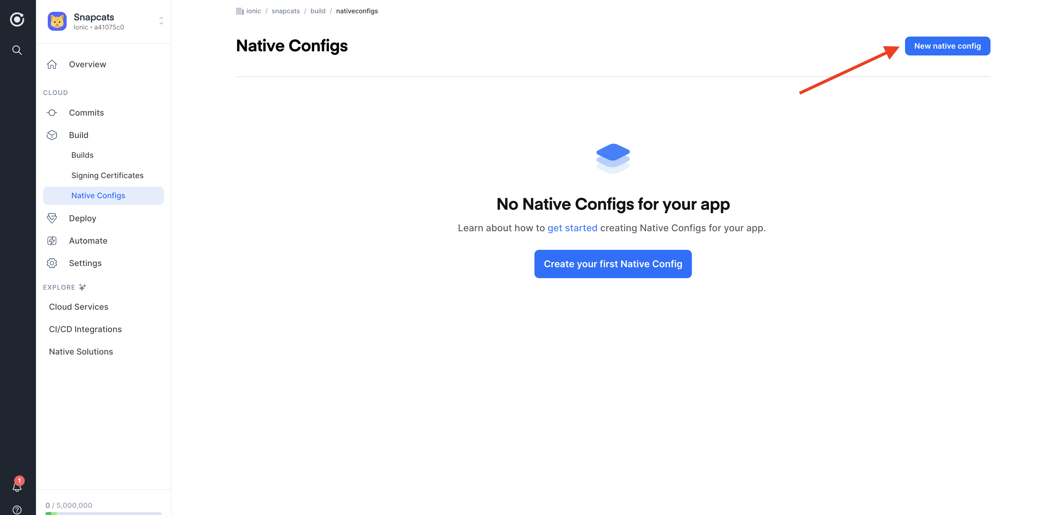 Native configs